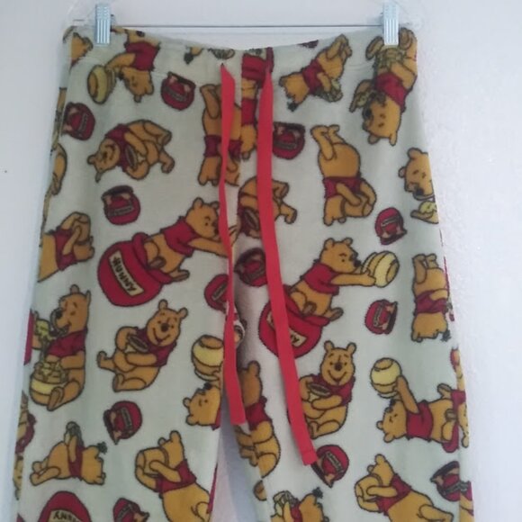 Disney women's size L yellow and red Winnie the Pooh pajama pants - Picture 2 of 14